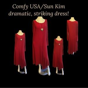 Comfy USA/Sun Kim dramatic, striking dress!